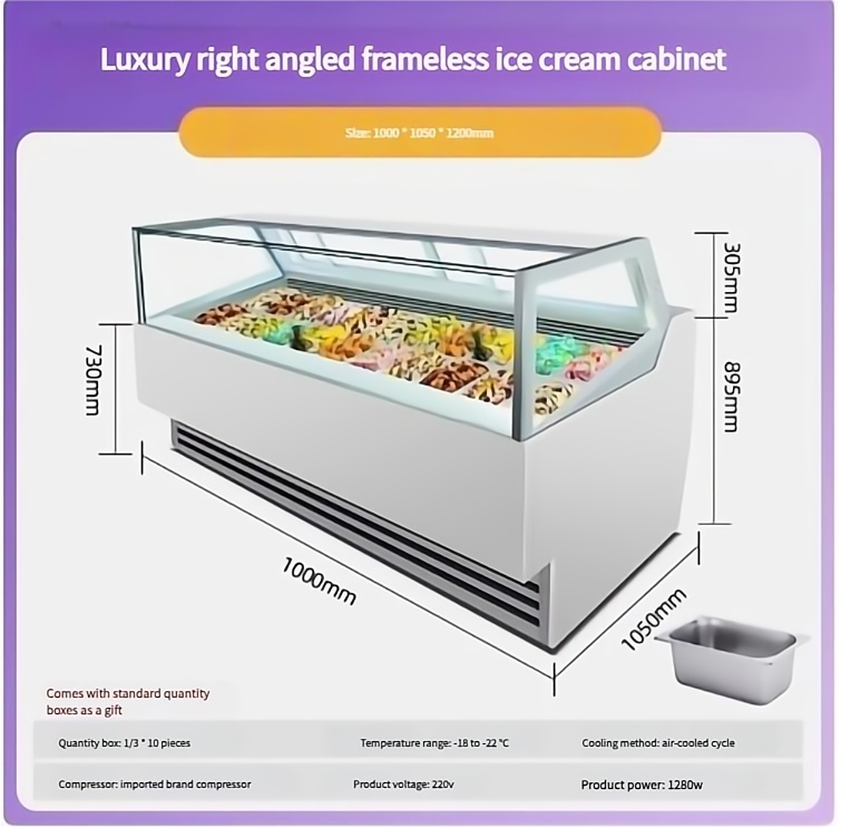 Ice Popsicle /Gelato Showcase