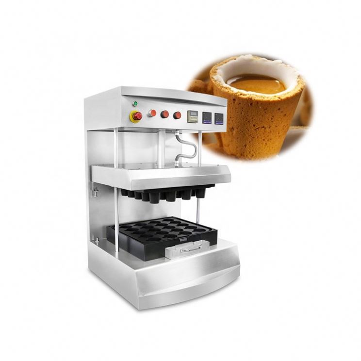 Biscuit Cookie Ice Cream Milk Tea Cup Waffle Maker Machine Edible Coffee Cups Making Machine
