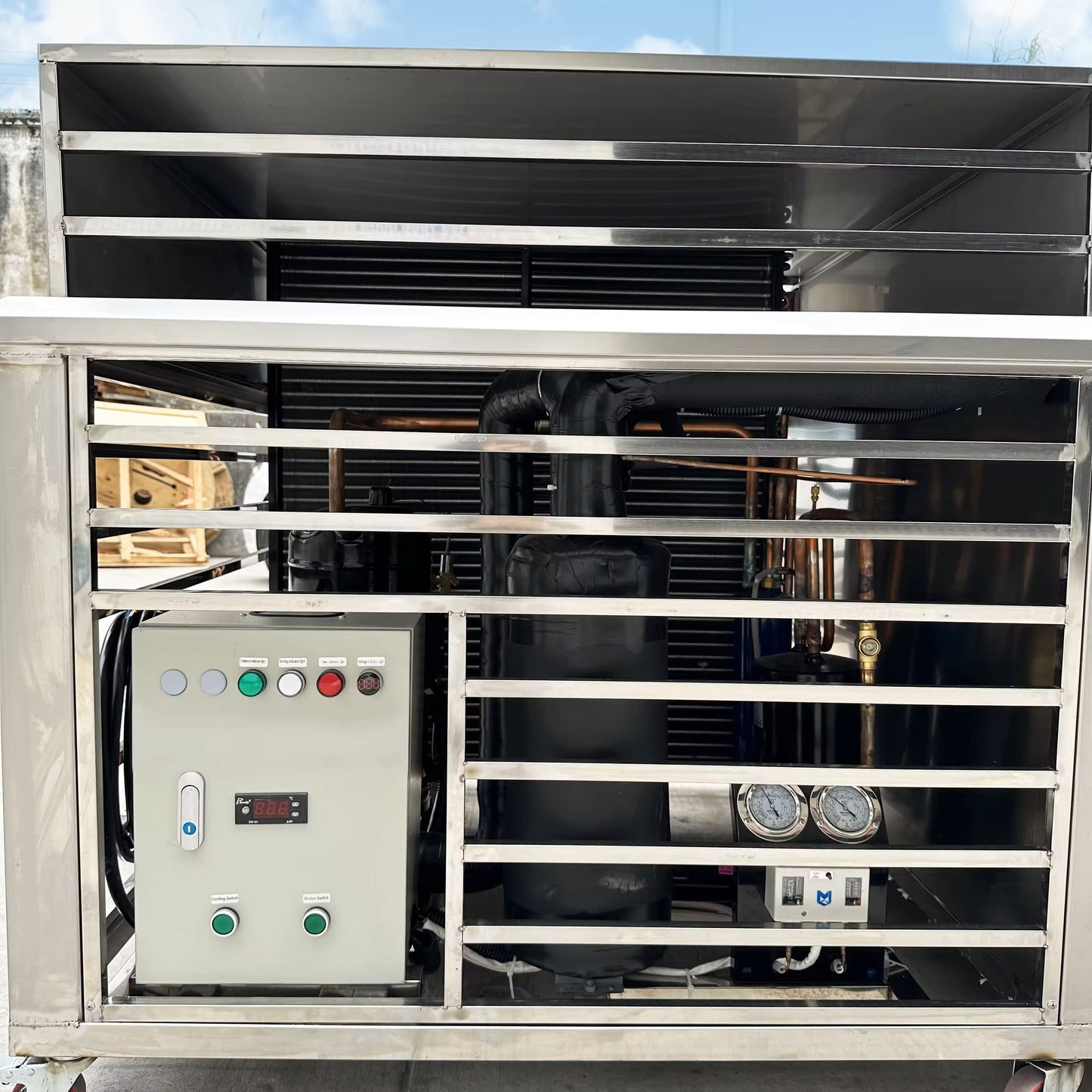 BZJ-5 Factory Direct Commercial 5 Tons Ice Block Making Machine Freezer For Fish 5000kg per day EXW PRICE