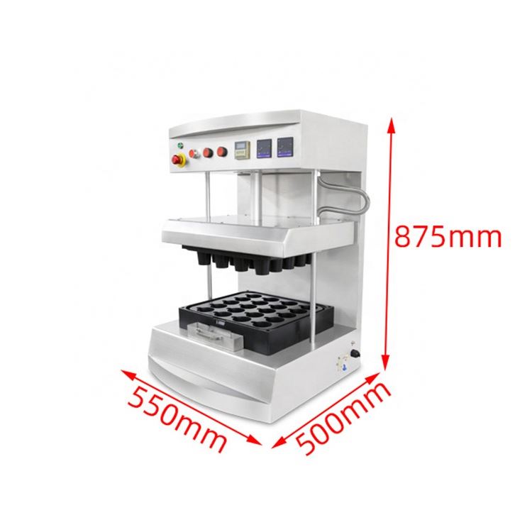Biscuit Cookie Ice Cream Milk Tea Cup Waffle Maker Machine Edible Coffee Cups Making Machine