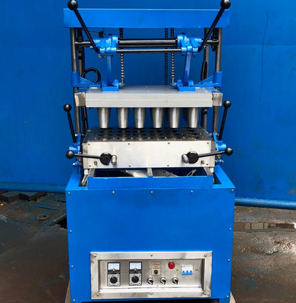 600-800 pieces/h Semi Automatic Chocolate Coating Pizza Cone Edible Coffee Cup Making Machine CFR BY SEA