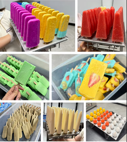 Automatic Popsicle Molding Suitable Commercial Use 1 mold 3000pcs/day