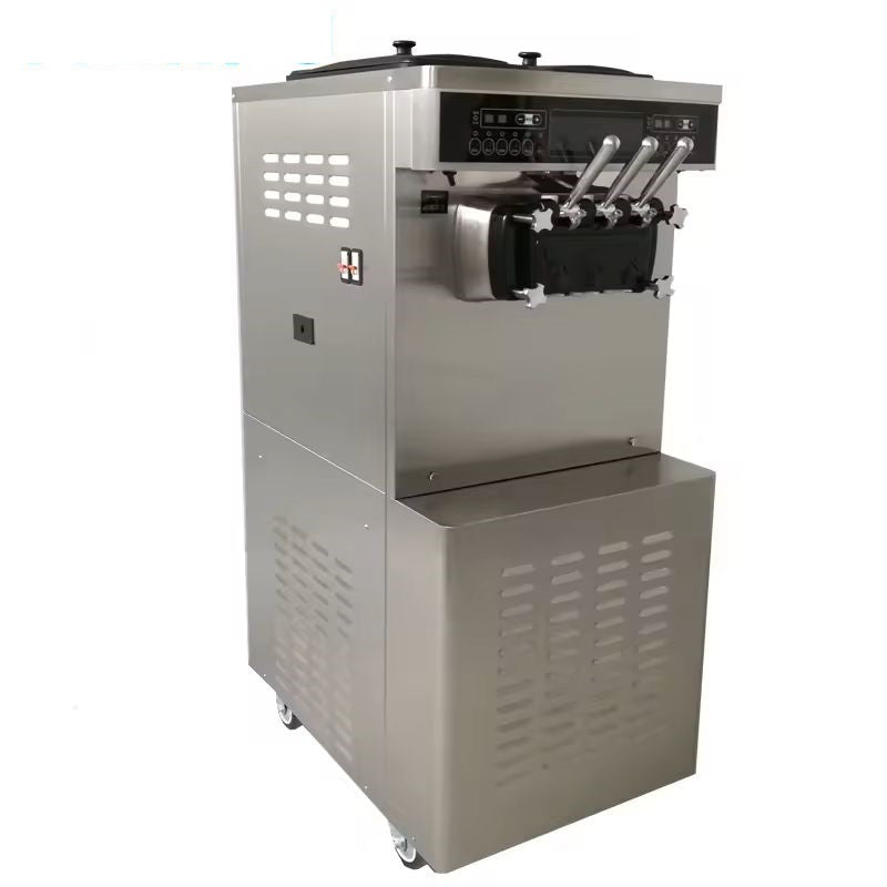 YKF-8238 High Output 38-45L/H Double Compressors With Pre-cooling Function  Soft Ice Cream Machine Standing Ice Cream Maker CFR BY SEA