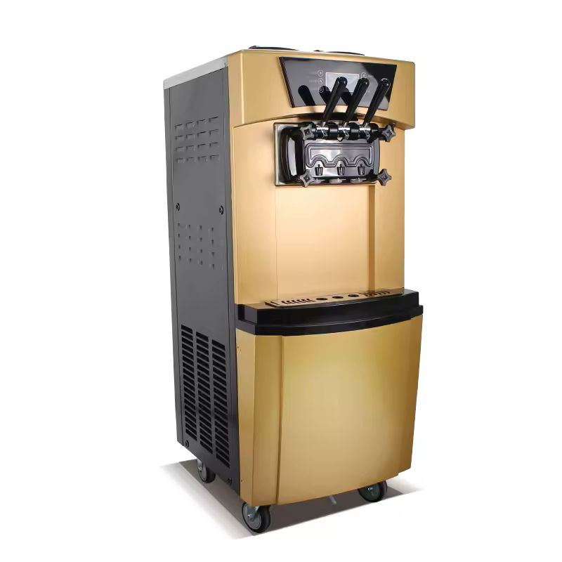 YKF-9228 Commercial 22-30L/H  Soft Ice Cream Machine Standing Ice Cream Maker CFR BY SEA