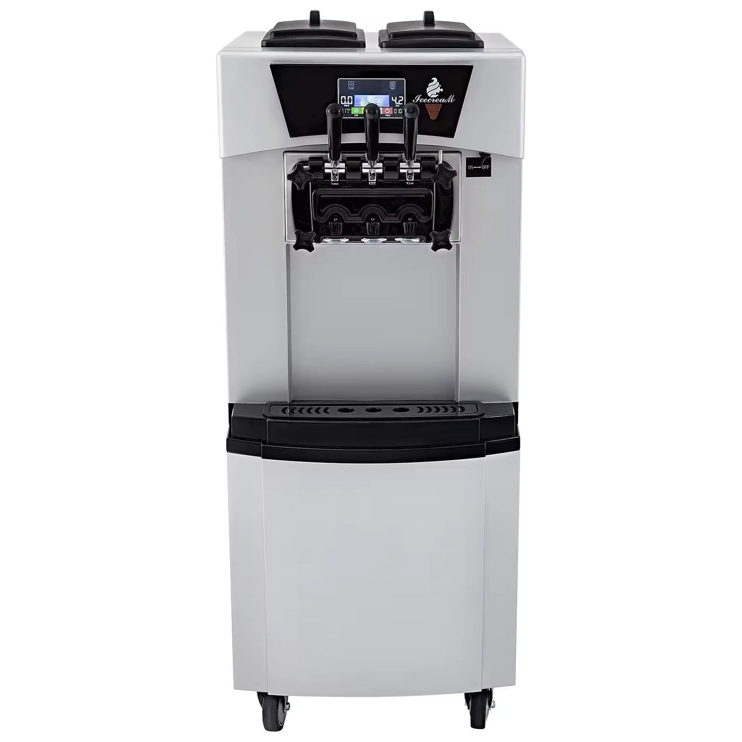 YKF-9228 China 22-30L/H Commercial Soft Ice Cream Machine Standing Ice Cream Maker CFR BY SEA