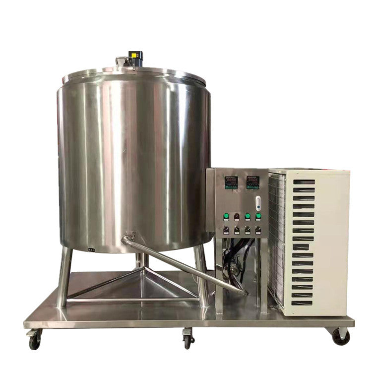 Commercial 100L Milk Pasteurizer Equipment Compressor Style SUS304 Stainless Steel Dairy Processing Machine