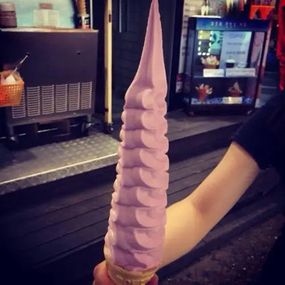 YN-F648 Super long 30CM soft serve ice cream making machine with mixer soft fruit ice cream machine CFR BY SEA
