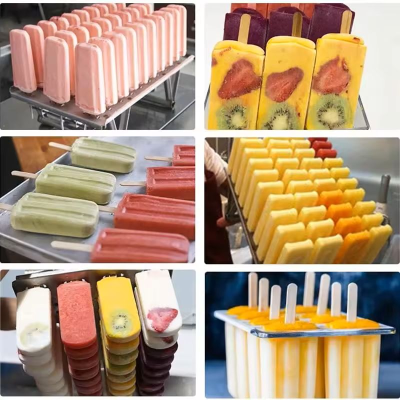 CY320-8 Eight Molds 26000pcs/day Commercial Automatic Fruit Lollipop Stick South Africa Used Small Ice Cream Lolly Popsicle Make Machine for Sale CFR BY SEA