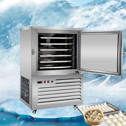 Commercial Fan Cooling Blast Freezer Frozen Food -45 Degree Blast Chiller Stainless Steel Industrial Deep Freezer
