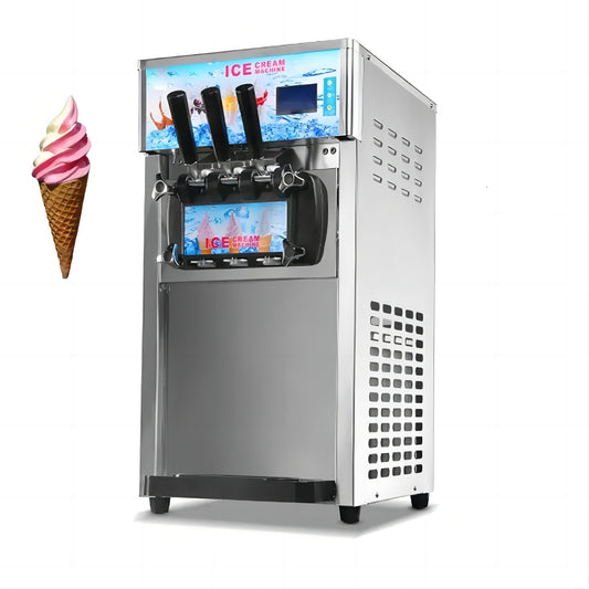 ZM168 Soft Serve Ice Cream Machine Commercial Electric Ice Cream Makers Desktop Sundae Ice Cream Machine 220v 110v