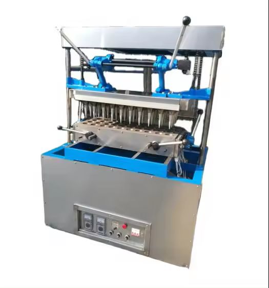 DST-40C 40 Molds Waffle Biscuit Icecream Cone Maker Baking Line Machine Ice Cream Cone Making Machine Price CFR BY SEA