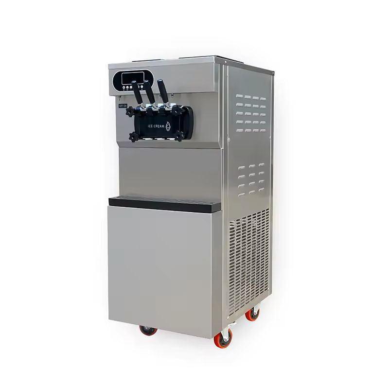 XY-Z965 25~28L/H Commercial Soft Ice Cream Machine With Wheels Auto Freeze Ice Cream Maker Catering Equipment CFR BY SEA