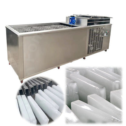 Big Industrial Ice Block Cube Making Machine 2 T Per Day Capacity  35 Moulds 10 KG Huge Ice Maker Machine