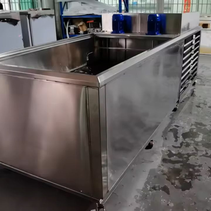 BZJ-5  Factory Price Direct Commercial 5 Tons Ice Block Making Machine Freezer For Fish 5000kg per day CFR BY SEA