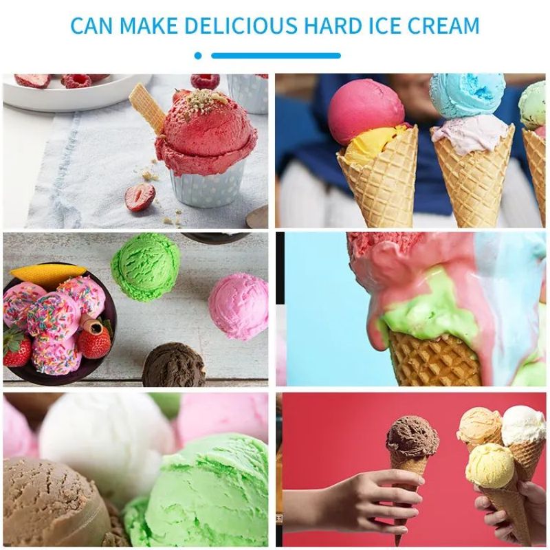 GQ-H16T Table Top 16L/H Hard Ice Cream Making Machine Commercial Ice Cream Maker Ice Cream Table Freezer CFR BY SEA