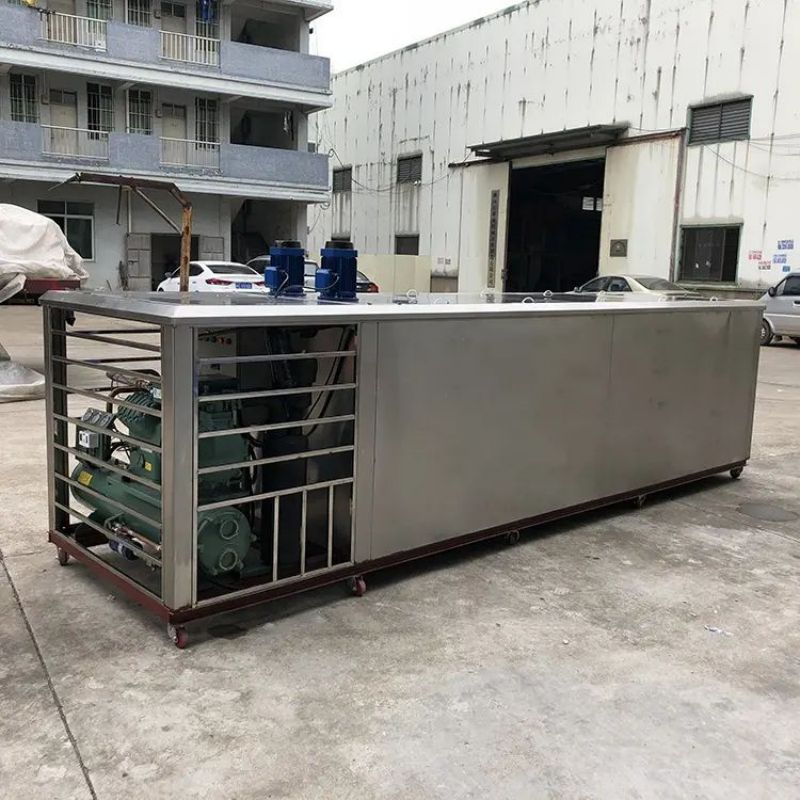 BZJ-3  Air water cooling system cube maker ice block making machine 3 tons large equipment block ice CFR BY SEA