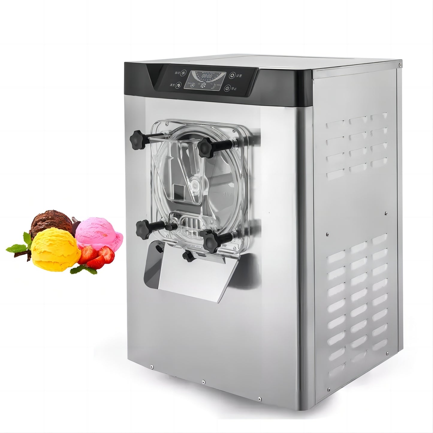 YKF-618 Commercial  16-20L/H Gelato Ice Cream Machine Hard Serve Ice Cream Maker CFR BY SEA