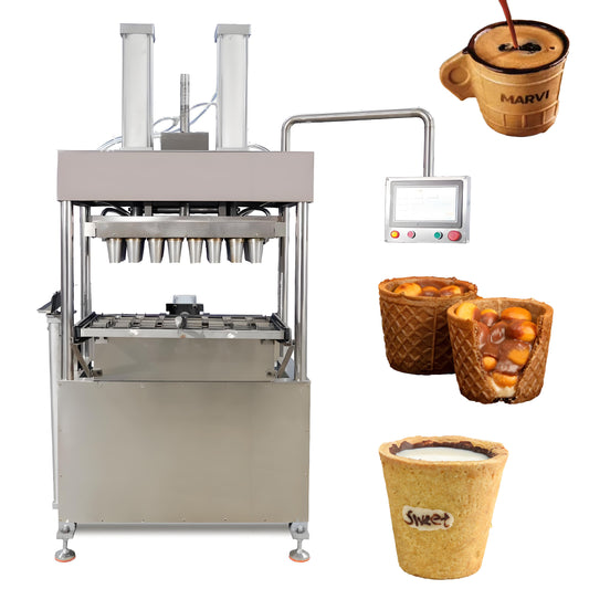 Full Electric Edible Coffee Cup Cone Make Machine Automatic Production Machine for Edible Coffee Cup