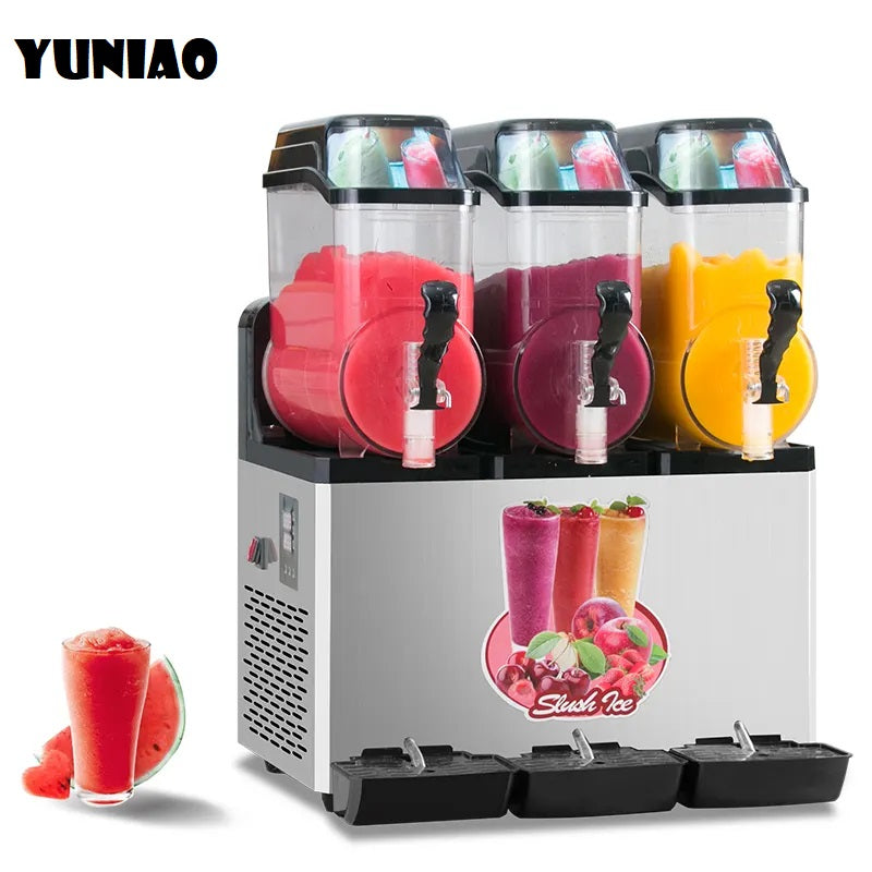 MK-SM312 3*12L big capacity slush machine, commercial slush machine, granita machine Juice Dispenser Machine CFR BY SEA