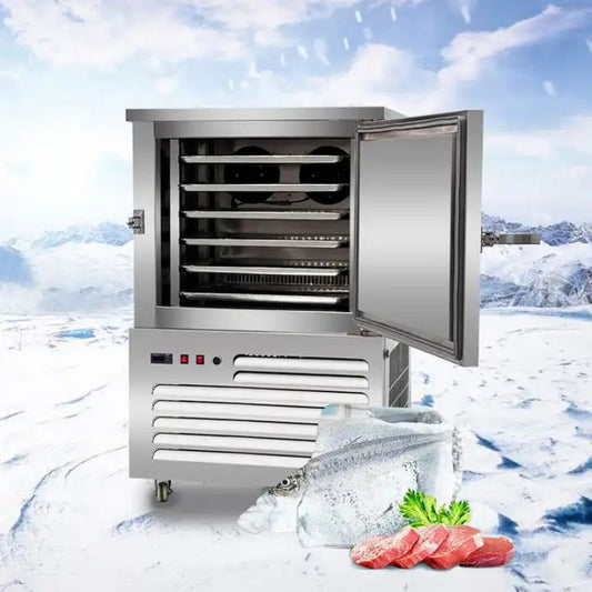 Commercial Fan Cooling Blast Freezer Frozen Food -45 Degree Blast Chiller Stainless Steel Industrial Deep Freezer