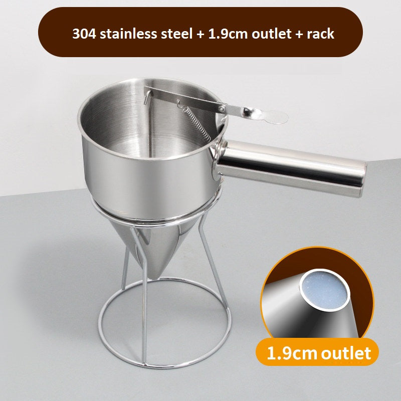 Ready In‑Stock Stainless Steel Funnels 1.9cm Outlet With Rack