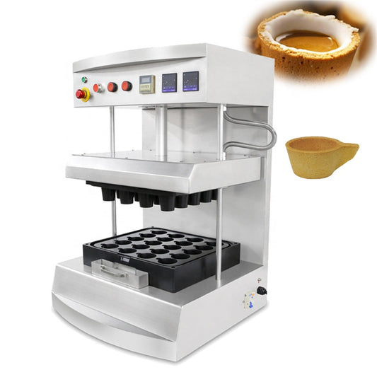 20 Holes Mini Tartelette Egg Tart Moulding Machine Edible Coffee Cup Waffle Makers Machine for the Production of Waffle Cups