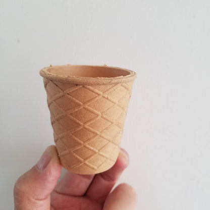 Commercial ice cream cone wafer making machine small edible coffee cup maker 3 heads CFR BY SEA