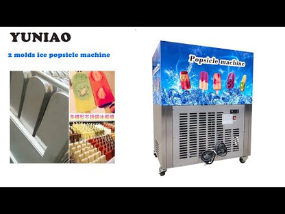 80 Pcs/Time 2 Mold Stainless Steel Durable Good Quality Commercial Ice Popsicle Maker Machine